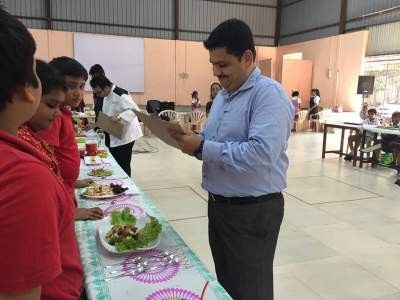 Mr.Venkatesh Bhat, one of the judges judging the children