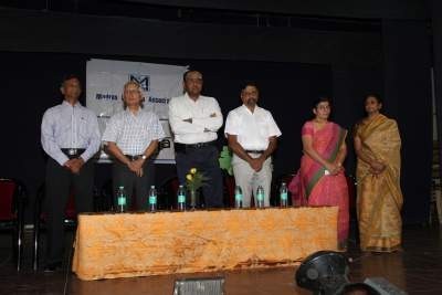 The dignitaries at the dias